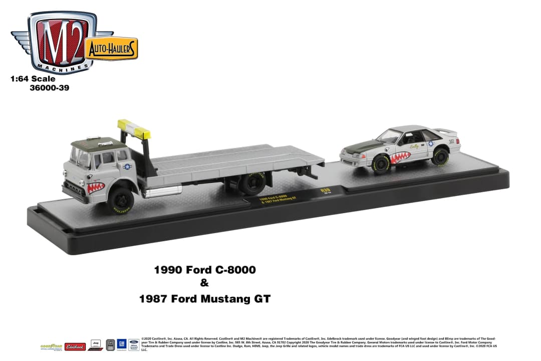1990 FORD C 8000 & 1987 FORD MUSTANG GT