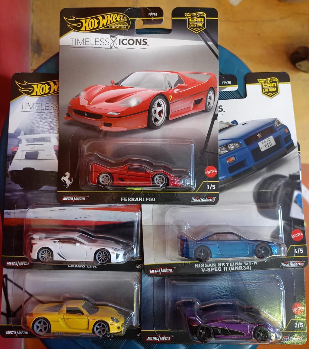 SET DE 5 AUTOS TIMELESS ICONS