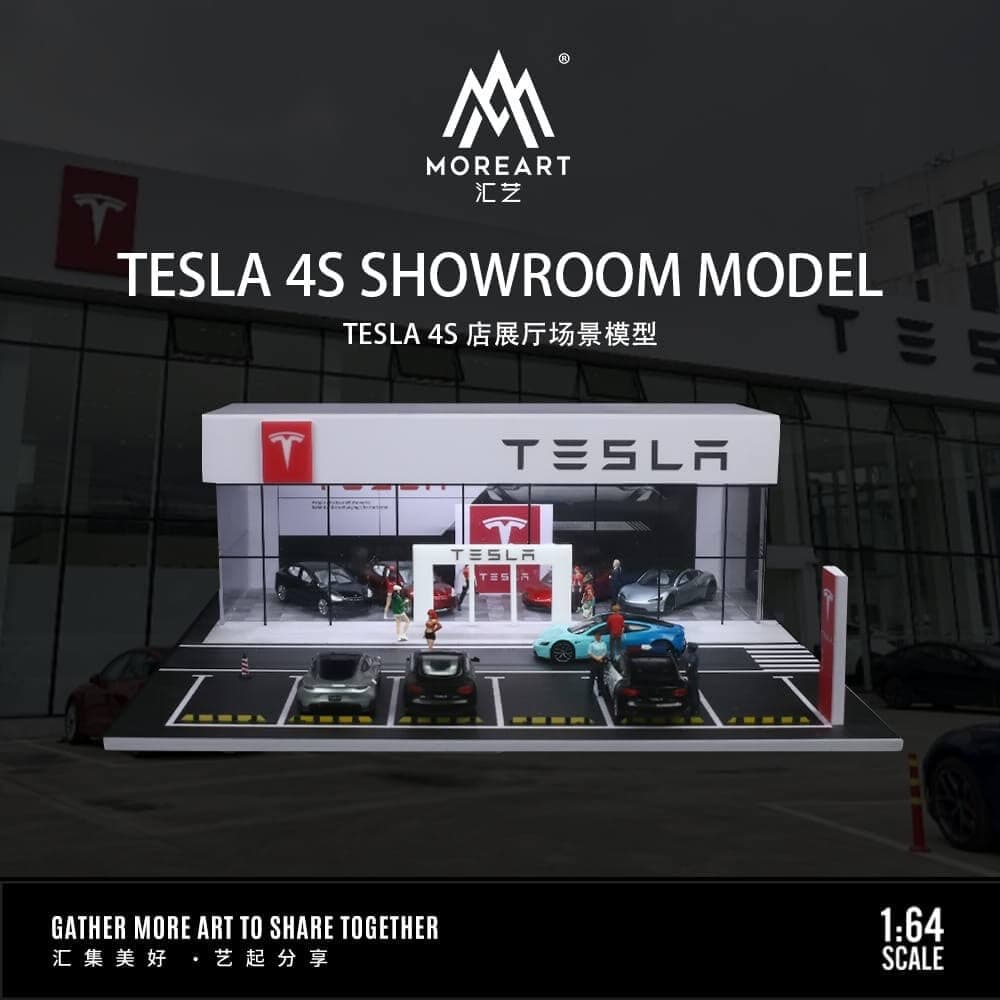 Dioroma Tesla Showroom Model 1:64