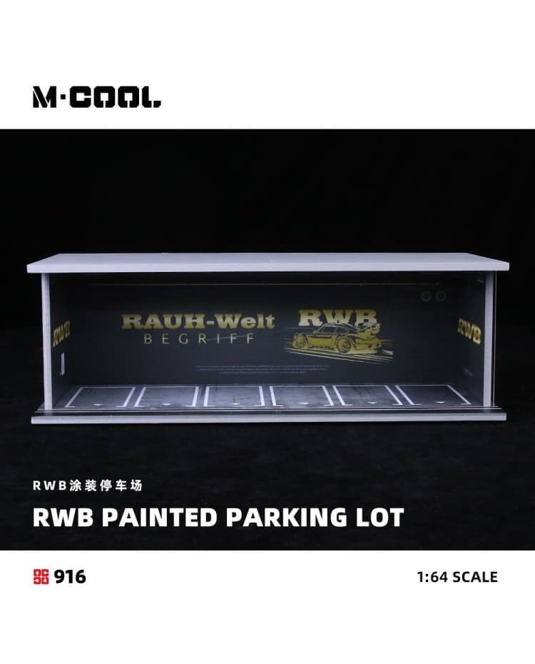 Simple lightning assembly scene model RWB painted parking