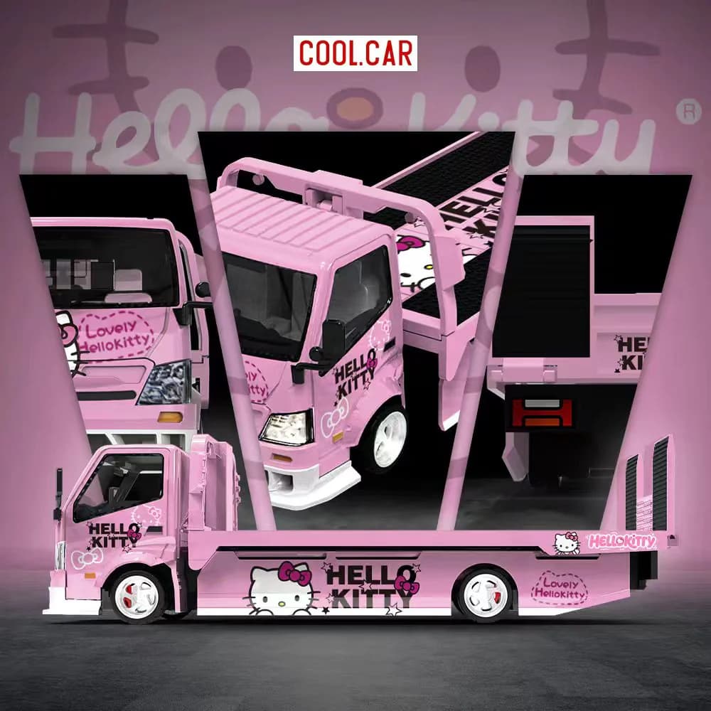 Hino H300 Flatbed Trailer - Hello Kitty Livery