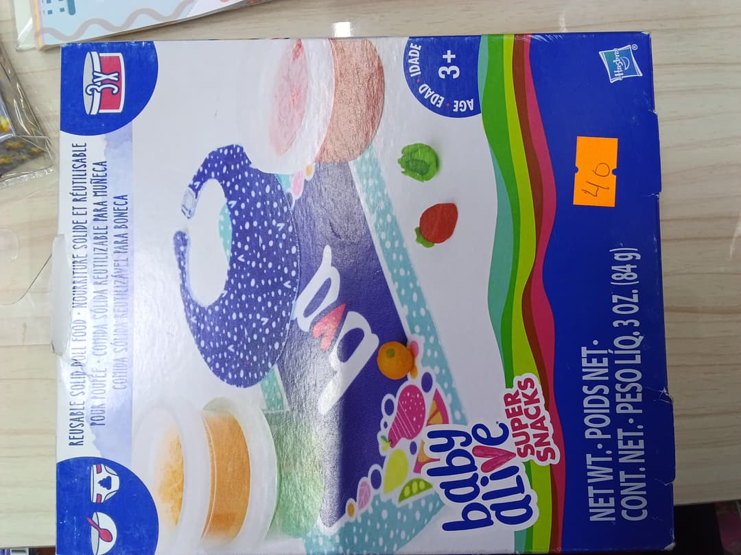 Comida sólida reutilizables para muñeca