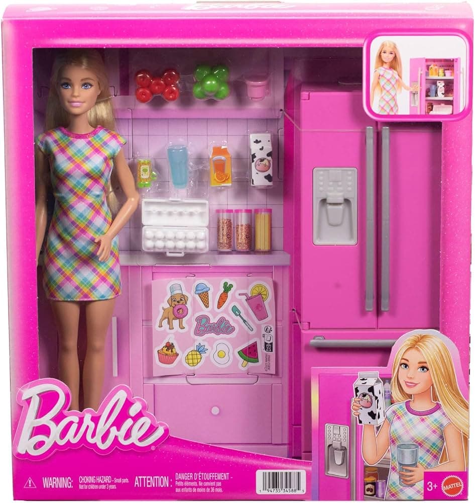 BARBIE CON HELADERA
